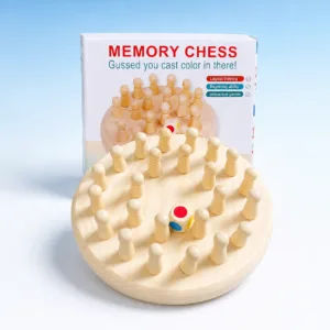 Wooden Memory Chess Game