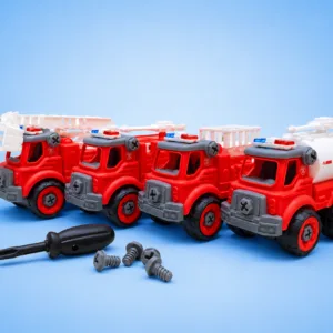 DIY Assembled Fire Dept Car Set