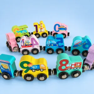MAGNETIC WOODEN TRAIN SET